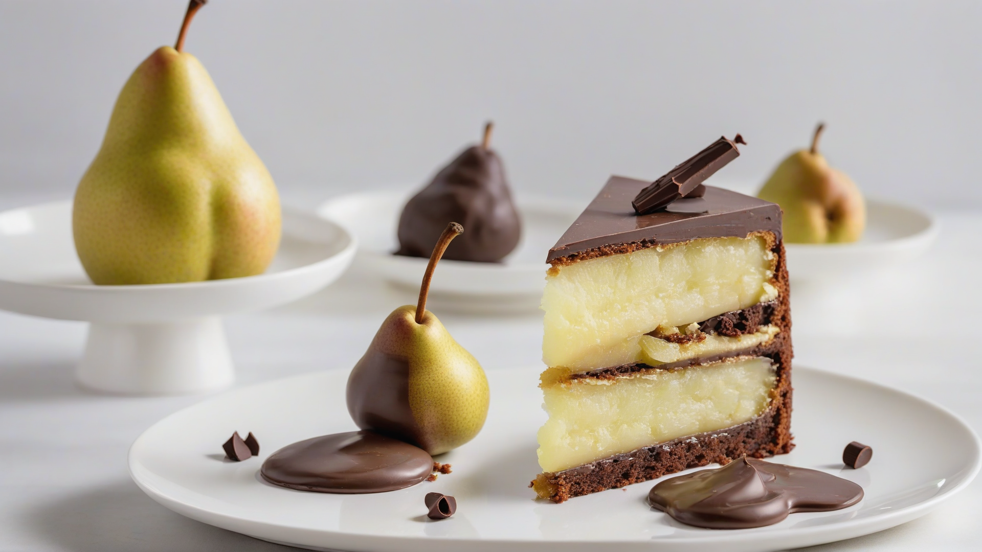 torta di pere e cioccolato
